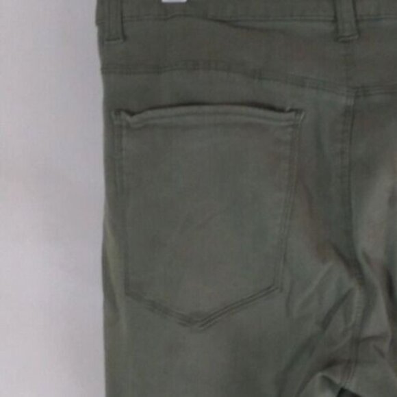 Rue 21 Women's Olive Green Straight Leg Stretch Jeans Size 16 Short Inseam 25" - Picture 4 of 8
